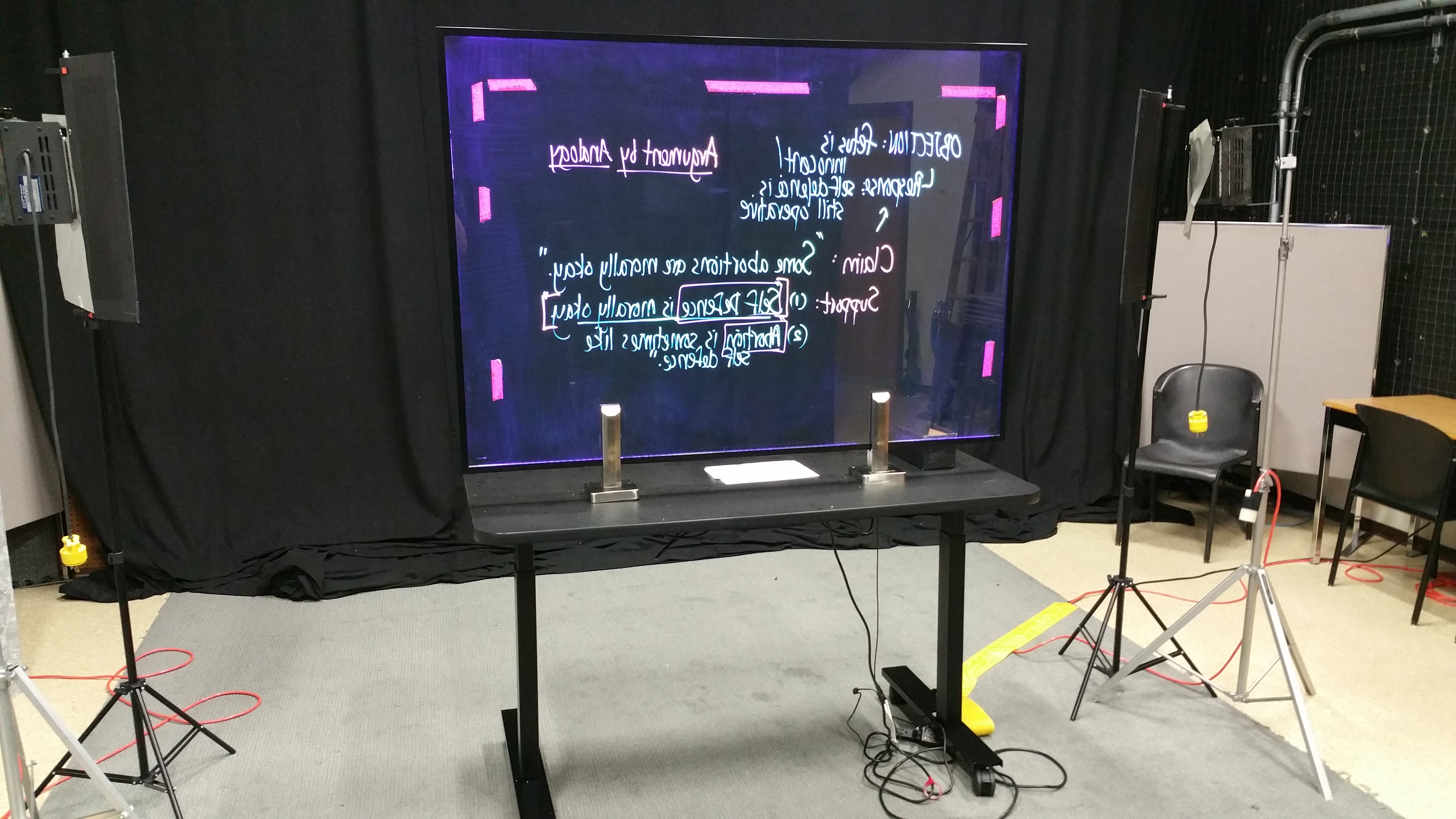 Lightboard-desk